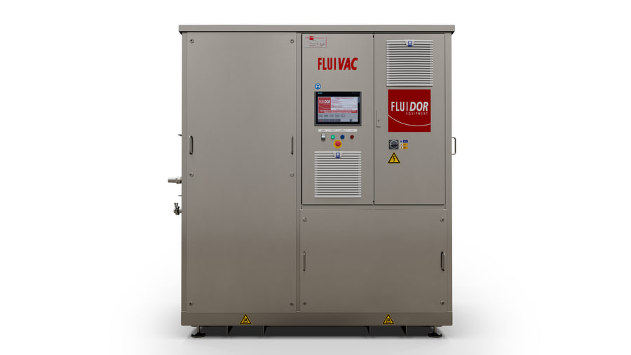 Mặt trước Fluivac với màn hình HMI