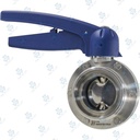 Manual Hygienic BV ; VVF ; Plastic handle 10-65 5pos ; SS316L/FKM/VITON ; DIN11864-1 ; DN20 (OD26.9x1.6mm) ; MM ; Bardiani