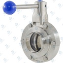 Manual Hygienic BV ; VVF ; Pull handle 10-65 3/4pos ; SS316L/FKM/VITON ; ISO ; DN10 (OD17.2x1.6mm) ; WW ; Bardiani