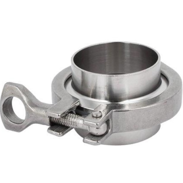 Bộ Tri-clamp ; Chốt đơn ; DIN32676-2 ; Inox 304/EPDM ; DN100 (OD104mm) ; Gioăng FDA L type Sodime