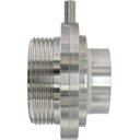 Thân van bướm vi sinh ; Inox 304/VITON ; SMS ; 1Inch (OD25mm) ; Nối hàn-rắc co ; Sodime