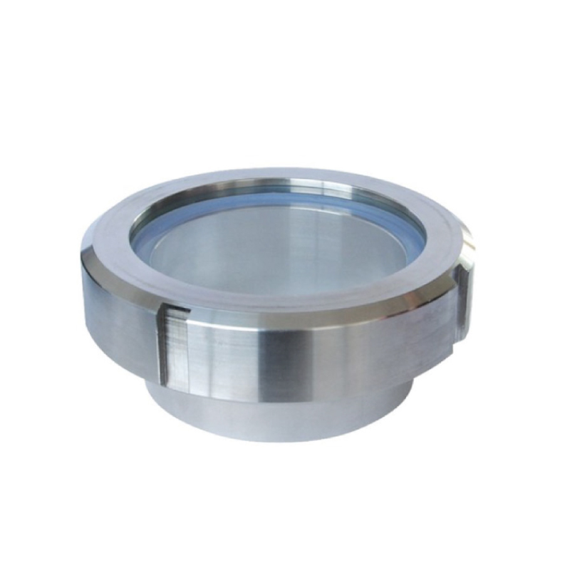 Hygienic sight glass ; for tank ; Union type ; SS316L/Borosilicat/EPDM ; DN100 (OD104mm) ; W ; China