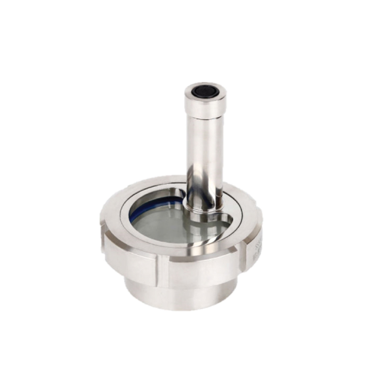 Hygienic sight glass ; for tank ; Light ; Battery ; Union type ; SS316L/Borosilicat/EPDM ; DN65 (OD70mm) ; W ; China