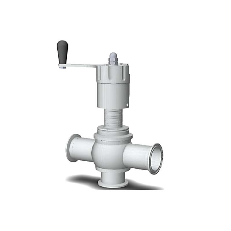 Manual Regulating valve ; BBZM ; 2T Body ; SS304 handle ; SS316L/EPDM ; ASME BPE ; 4Inch (OD101.6mm) ; Ferrule ends ; Bardiani