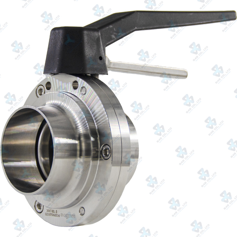 Manual Hygienic BV ; K10 Handle 2pos ; SS304/EPDM ; SMS ; 2.5Inch (OD63.5mm) ; WW ; Sodime