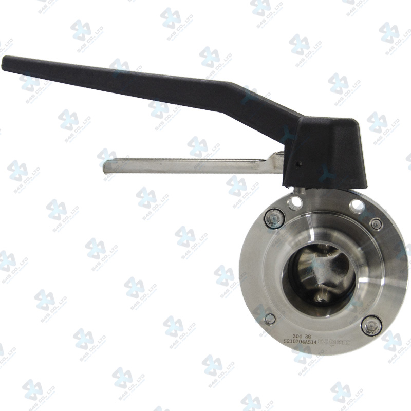 Manual Hygienic BV ; K10 Handle 2pos ; SS304/VITON ; SMS ; 1.5Inch (OD38mm) ; WW ; Sodime