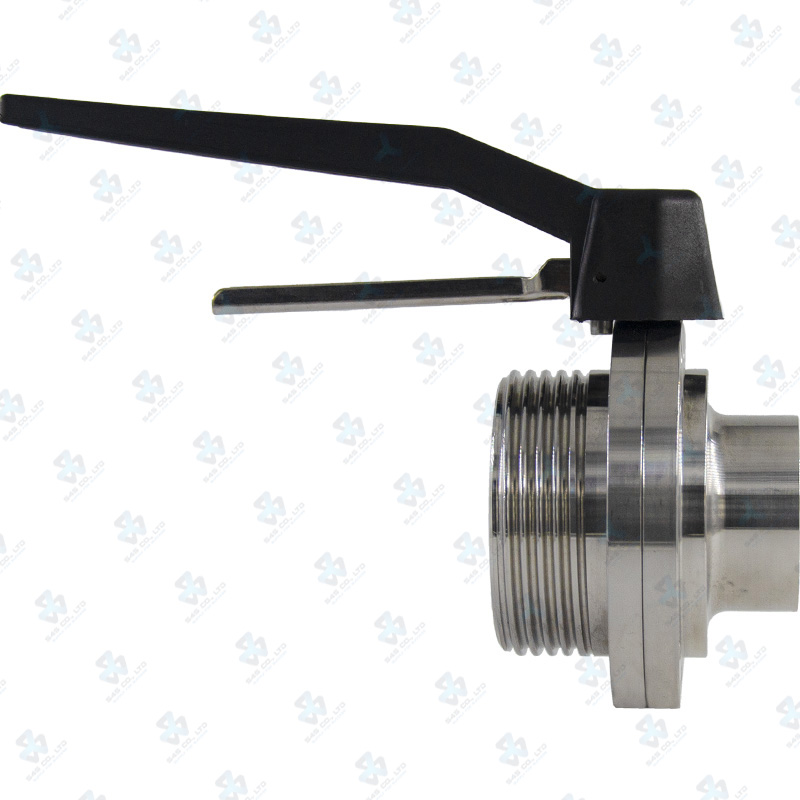 Manual Hygienic BV ; K10 Handle 2pos ; SS304/VITON ; SMS ; 1Inch (OD25mm) ; WM ; Sodime