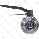 Manual Hygienic BV ; K10 Handle 2pos ; SS316L/VITON ; SMS ; 2Inch (OD51mm) ; MM ; Sodime