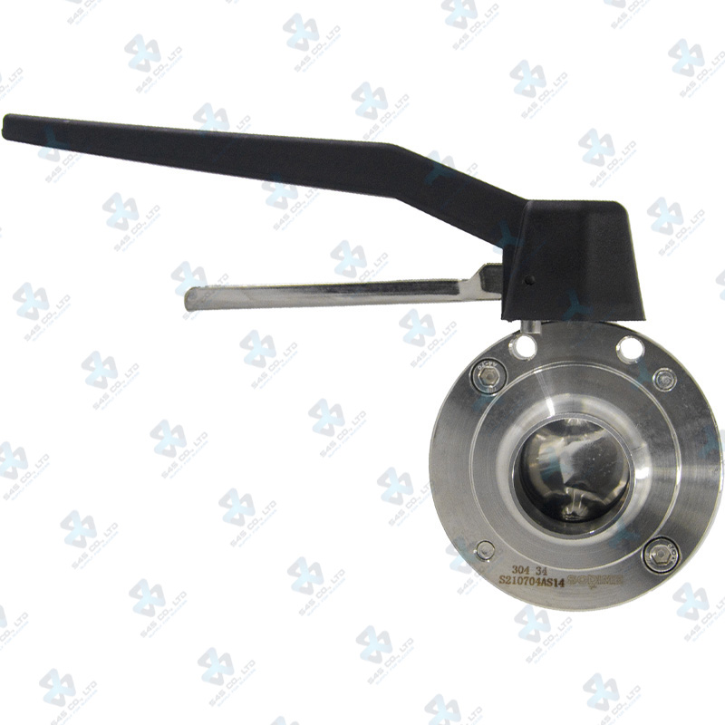 Manual Hygienic BV ; K10 Handle 2pos ; SS304/VITON ; DIN11851-1 ; DN32 (OD34mm) ; WW ; Sodime