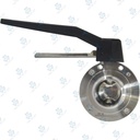 Manual Hygienic BV ; K10 Handle 2pos ; SS304/VITON ; DIN11851-1 ; DN40 (OD40mm) ; WW ; Sodime