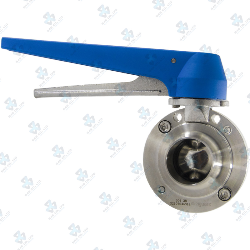 Manual Hygienic BV ; K20 Handle 13pos ; SS304/VITON ; SMS ; 1.5Inch (OD38mm) ; WW ; Sodime