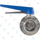 Manual Hygienic BV ; K20 Handle 13pos ; SS316L/VITON ; SMS ; 2.5Inch (OD63.5mm) ; WW ; Sodime