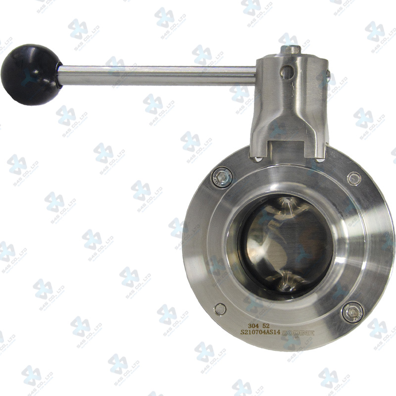 Manual Hygienic BV ; K5 Handle 2pos ; SS304/VITON ; DIN11851-1 ; DN50 (OD52mm) ; WW ; Sodime