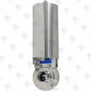 Van bướm vi sinh Đóng mở khí nén ; K3 lò xo tự hồi thường đóng/ thường mở ; Inox 304/VITON ; DIN11851-1 ; DN32 (OD34mm) ; Nối hàn ; Sodime