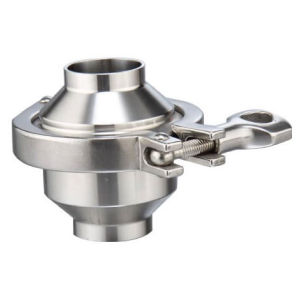 Van một chiều vi sinh ; Inox 316L/EPDM ; ASME BPE ; Kiểu thân cùm giữa ; 1Inch (OD25mm) ; nối hàn ; Bardiani