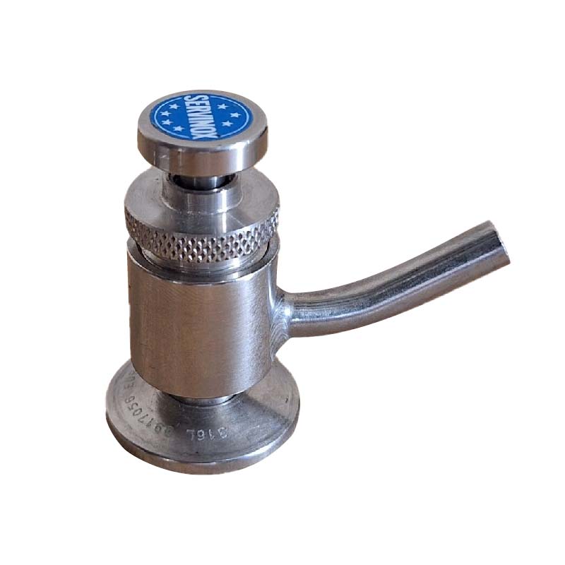 Hygienic Sample Valve ; PEMS ; SS316L/Silicone ; 1 outlet ; Modular handle ; ID6 ; Tri-clamp 25/38 ; Servinox