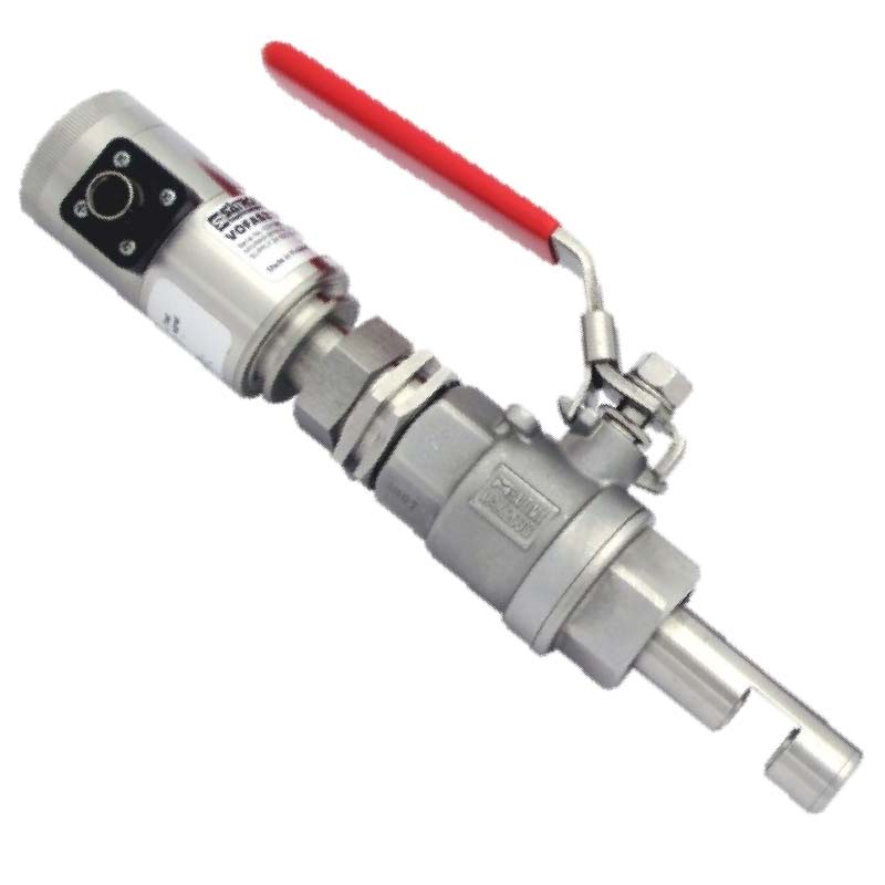 Turbidity sensor ; VOF ; without display ; SS316L/Sapphire/Viton ; Ball valve insertion. Extension 19cm diameter ø 25mm ; ; G1 thread ; Satron