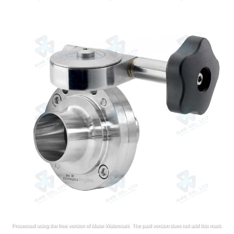Manual Hygienic BV ; Micrometric Handle ; SS304/EPDM ; SMS ; 1Inch (OD25mm) ; WW ; Sodime