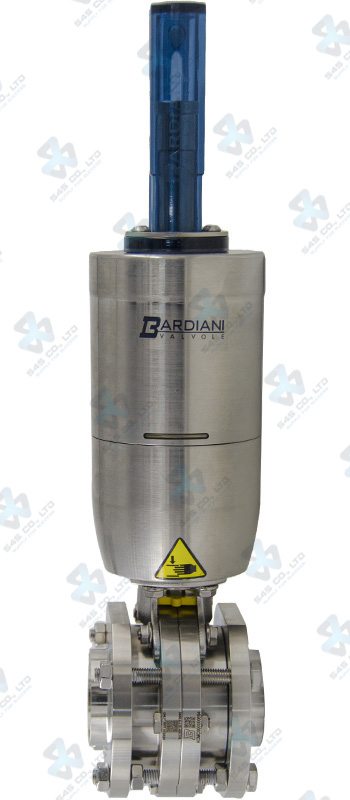 Van bướm vi sinh Đóng mở khí nén ; ZVF ; WAF4 ; Mach98 lò xo tự hồi NC/NO ; Inox 316L/EPDM ; SMS ; 4Inch (OD101.6mm) ; Nối hàn ; Bardiani
Bao gồm Gá gắn cảm biến