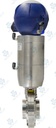 Van bướm vi sinh Đóng mở khí nén ; ZVF ; Mach98 tác động kép ; Inox 316L/FKM/VITON ; SMS ; 4Inch (OD101.6mm) ; Nối hàn ; Bardiani
Bao gồm J-Giotto 2EV 24VDC 1PNP PG11 Led Board