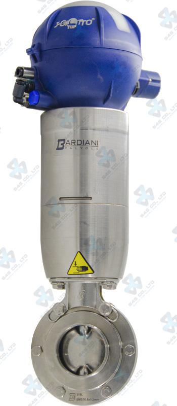 Van bướm vi sinh Đóng mở khí nén ; ZVF ; Mach156 lò xo tự hồi NC/NO ; Inox 316L/FKM/VITON ; ASME BPE ; 6Inch (OD152.4x2.77mm) ; Nối hàn ; Bardiani
Bao gồm J-Giotto 1EV 24VDC 1PNP PG11 Led Board