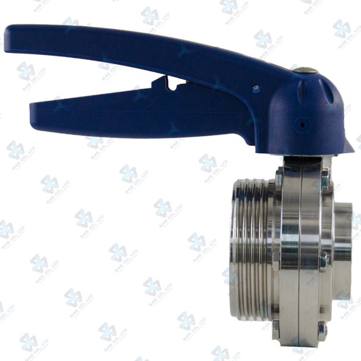 [7022621] Manual Hygienic BV ; VVF ; Plastic handle 10-65 5pos ; SS316L/EPDM ; SMS ; 1Inch (OD25mm) ; WM ; Bardiani