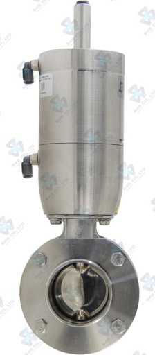 [7029034] Van bướm vi sinh Đóng mở khí nén ; ZVF ; WAF4 ; Mach83 tác động kép ; Inox 316L/EPDM ; SMS ; 1Inch (OD25mm) ; Nối hàn ; Bardiani