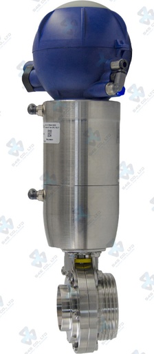 [7025240] Van bướm vi sinh Đóng mở khí nén ; ZVF ; Mach98 tác động kép ; Inox 316L/EPDM ; SMS ; 4Inch (OD101.6mm) ; Nối hàn-rắc co ; Bardiani
Bao gồm J-Giotto 2EV 24VDC 1PNP PG11 Led Board