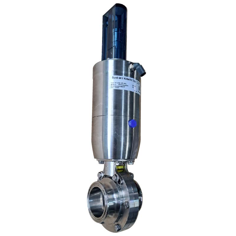 Van bướm vi sinh Đóng mở khí nén ; ZVF ; Mach98 tác động kép ; Inox ...