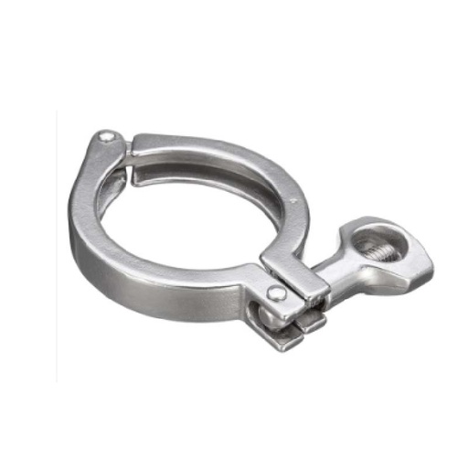 [7006015] Cùm cho Tri-clamp ; Chốt đơn ; DIN32676 ; Inox 304 ; 12-23 ; OEM