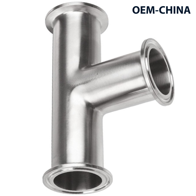 Equal Tee Clamp Ends ; SMS ; SS304/304L ; OEM-China