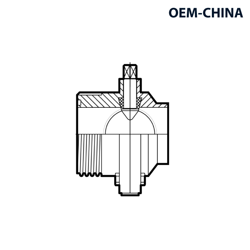 Hygienic Butterfly Valve Body Weld-Male ; SMS ; SS304/304L/EPDM ; OEM-China