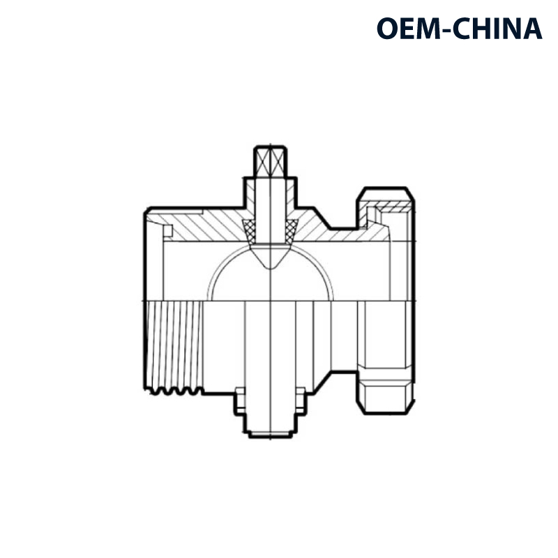 Hygienic Butterfly Valve Body Male-Male ; DIN11851-2 ; SS304/304L/EPDM ; OEM-China