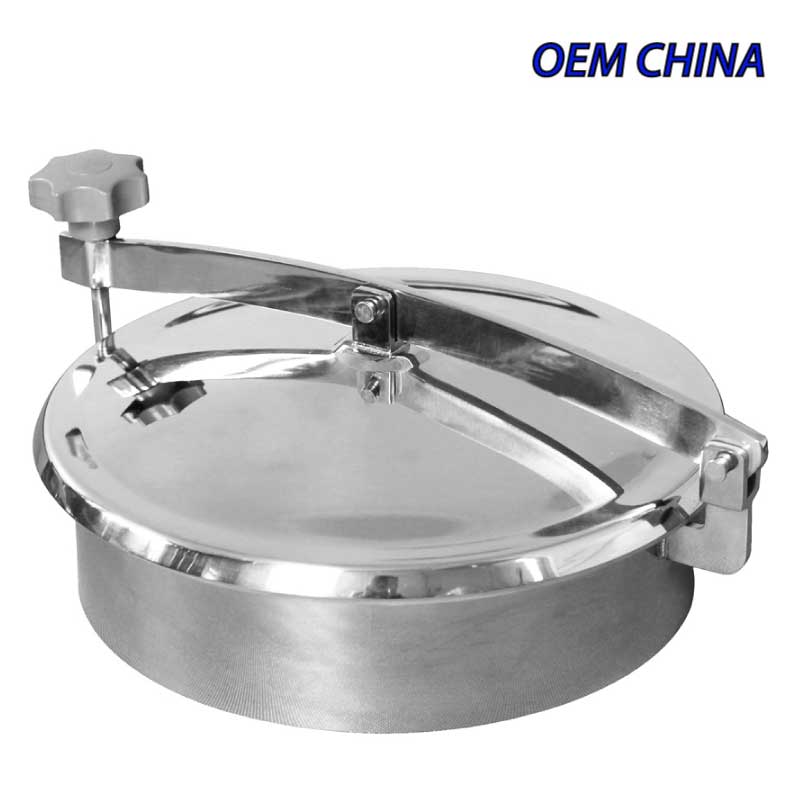 Nắp bồn vi sinh ; Nắp bồn tròn không áp ; SS316/316L/EPDM ; Trung Quốc