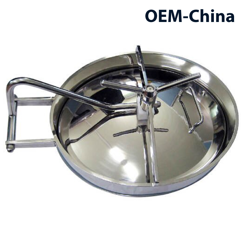 Hygienic Manhole ; Elip ; SS304/304L/SILICONE ; OEM-China