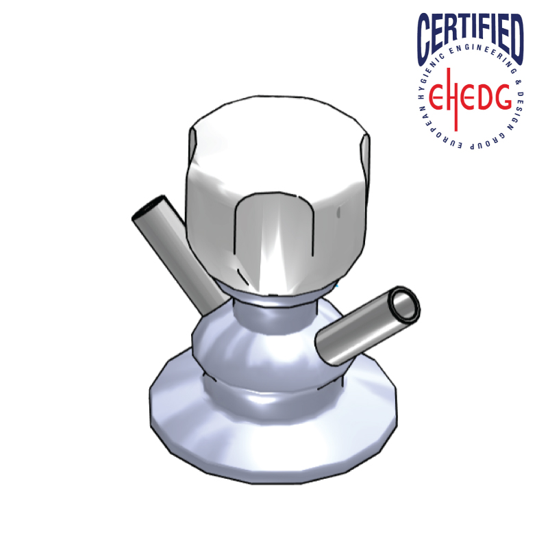 Hygienic Sample Valve ; 2 Ports - EHEDG Certified ; Clamp ; SS316/316L/EPDM ; DEFINOX