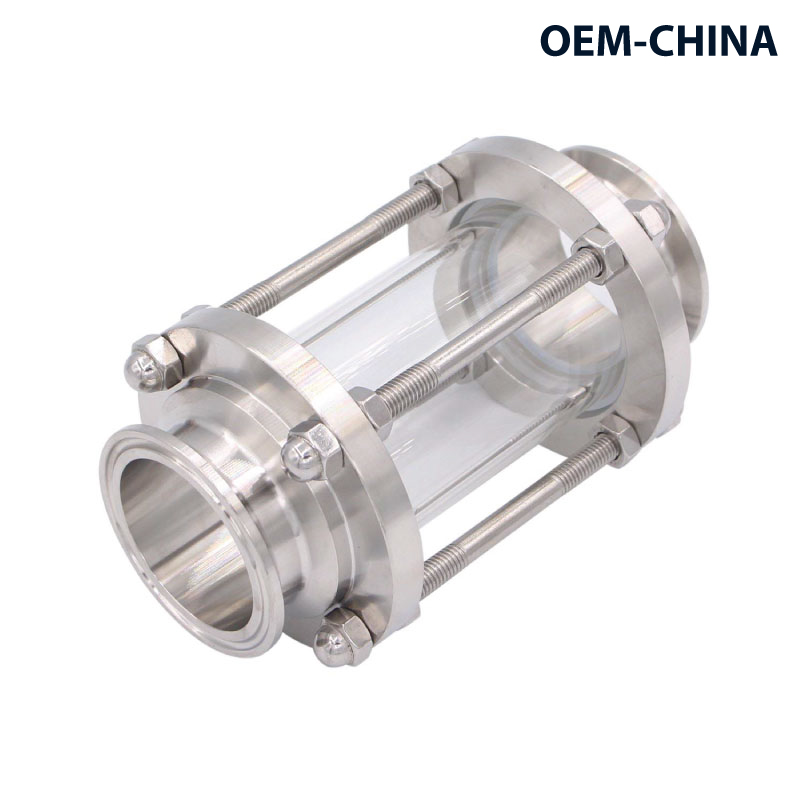 Sight Glass ; Clamp Ends - Without Protection Screen ; DIN11851-2 ; SS316/316L/EPDM ; OEM-China