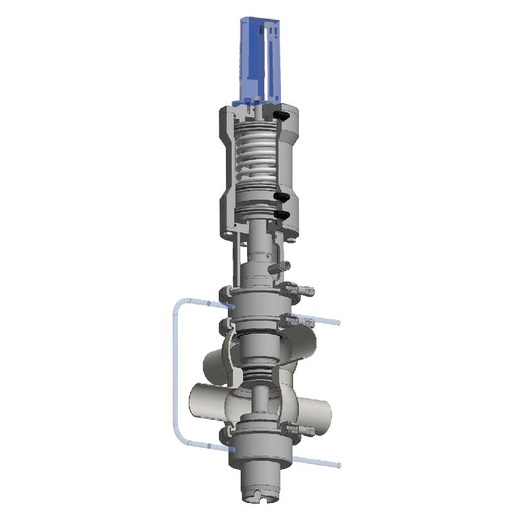 [7001826] Mixproof valve ; B925V ; TT 4-90o Fixed BODY ; SS316L/EPDM ; DIN11851-2 ; DN15 (OD19mm) ; WW ; Bardiani
Incl. Easy Top for Proximities mouting