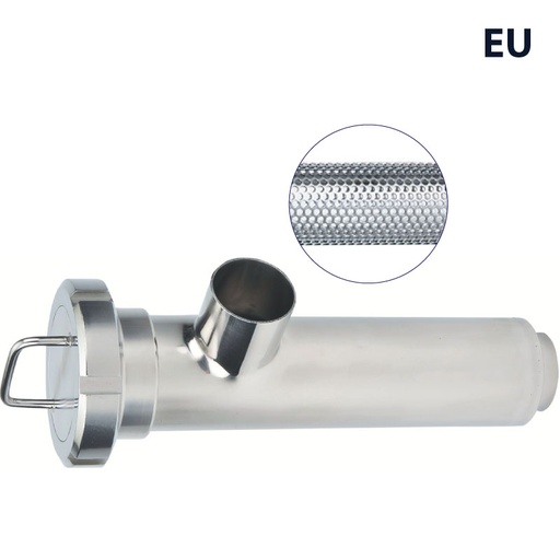 [7019036] Lọc vi sinh ; Thân góc 90o ; Inox 304L ; SMS ; Lỗ lọc 100micron ; 4INCH ; Nối hàn ; châu Âu