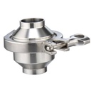 Van một chiều vi sinh ; Inox 316L/EPDM ; SMS ; Kiểu thân cùm giữa ; 4Inch (OD101.6x2.11mm) ; nối hàn ; Sodime