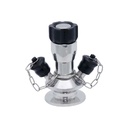 Hygienic Sample Valve ; 3 ports ; SS316L/EPDM ; ID6 ; Ferrule - hose nozzle ; China