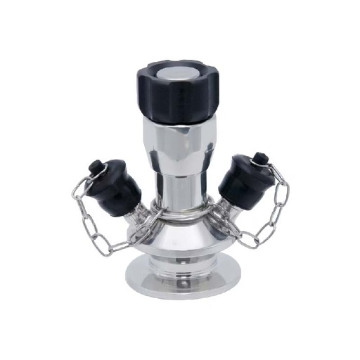 [7029614] Hygienic Sample Valve ; 3 ports ; SS316L/EPDM ; ID6 ; Ferrule - hose nozzle ; China