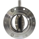 Thân van bướm vi sinh ; Inox 304/VITON ; SMS ; 3Inch (OD76.1mm) ; Nối hàn ; Sodime