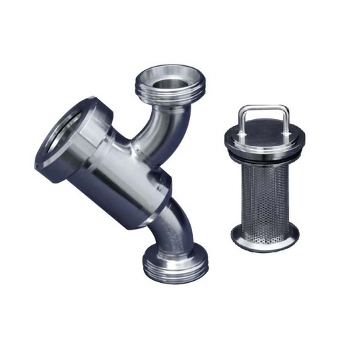 [7032420] Sanitary Filter ; 45o Y Body ; SS304L/EPDM ; DIN11851-2 ; Perforate 500micron ; DN80 (OD85x2mm) ; MM ; M&S