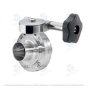 Manual Hygienic BV ; Micrometric Handle ; SS304/EPDM ; SMS ; 1.5Inch (OD38mm) ; WW ; Sodime