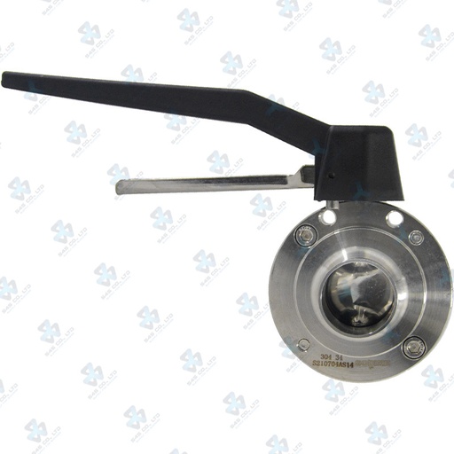 [7020254] Manual Hygienic BV ; K10 Handle 2pos ; SS304/VITON ; DIN11851-1 ; DN32 (OD34mm) ; WW ; Sodime