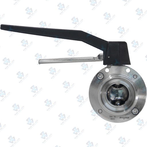 [7020274] Manual Hygienic BV ; K10 Handle 2pos ; SS304/VITON ; DIN11851-1 ; DN32 (OD34mm) ; WM ; Sodime