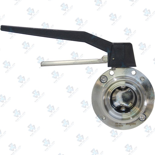 [7020275] Manual Hygienic BV ; K10 Handle 2pos ; SS304/VITON ; DIN11851-1 ; DN40 (OD40mm) ; WM ; Sodime