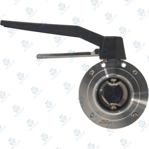 [7020276] Manual Hygienic BV ; K10 Handle 2pos ; SS304/VITON ; DIN11851-1 ; DN50 (OD52mm) ; WM ; Sodime