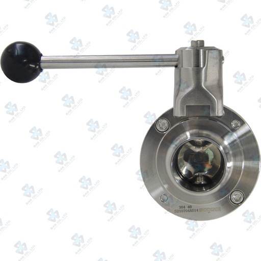 [7020995] Manual Hygienic BV ; K5 Handle 2pos ; SS304/VITON ; DIN11851-1 ; DN40 (OD40mm) ; WW ; Sodime